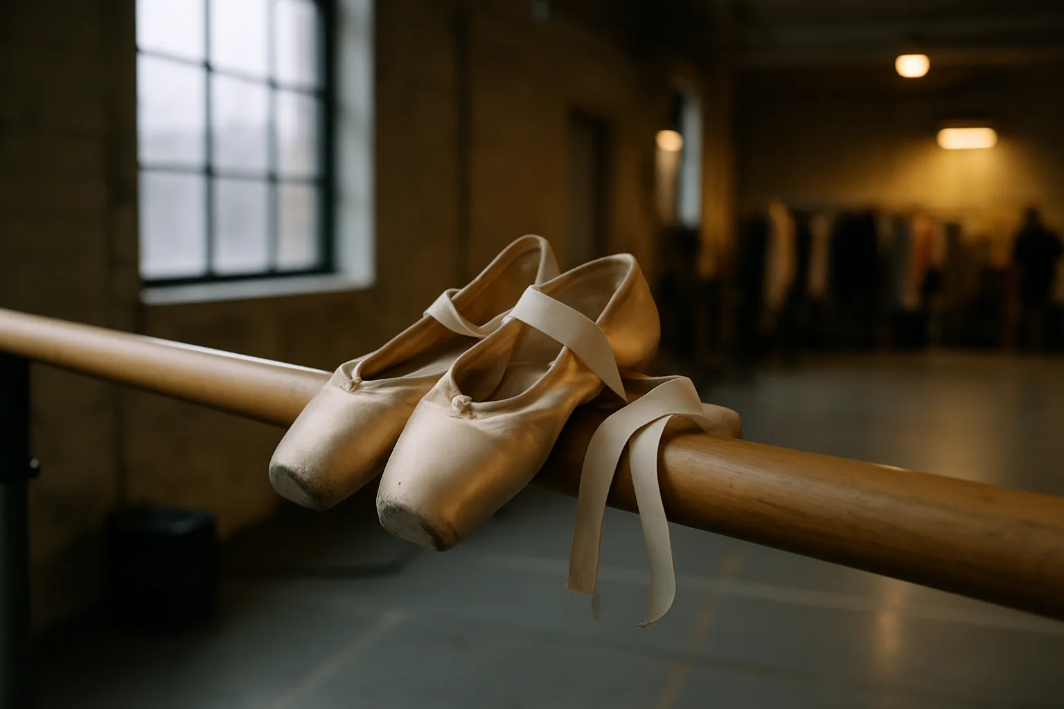 Shoes sewn and set out ten minutes before call