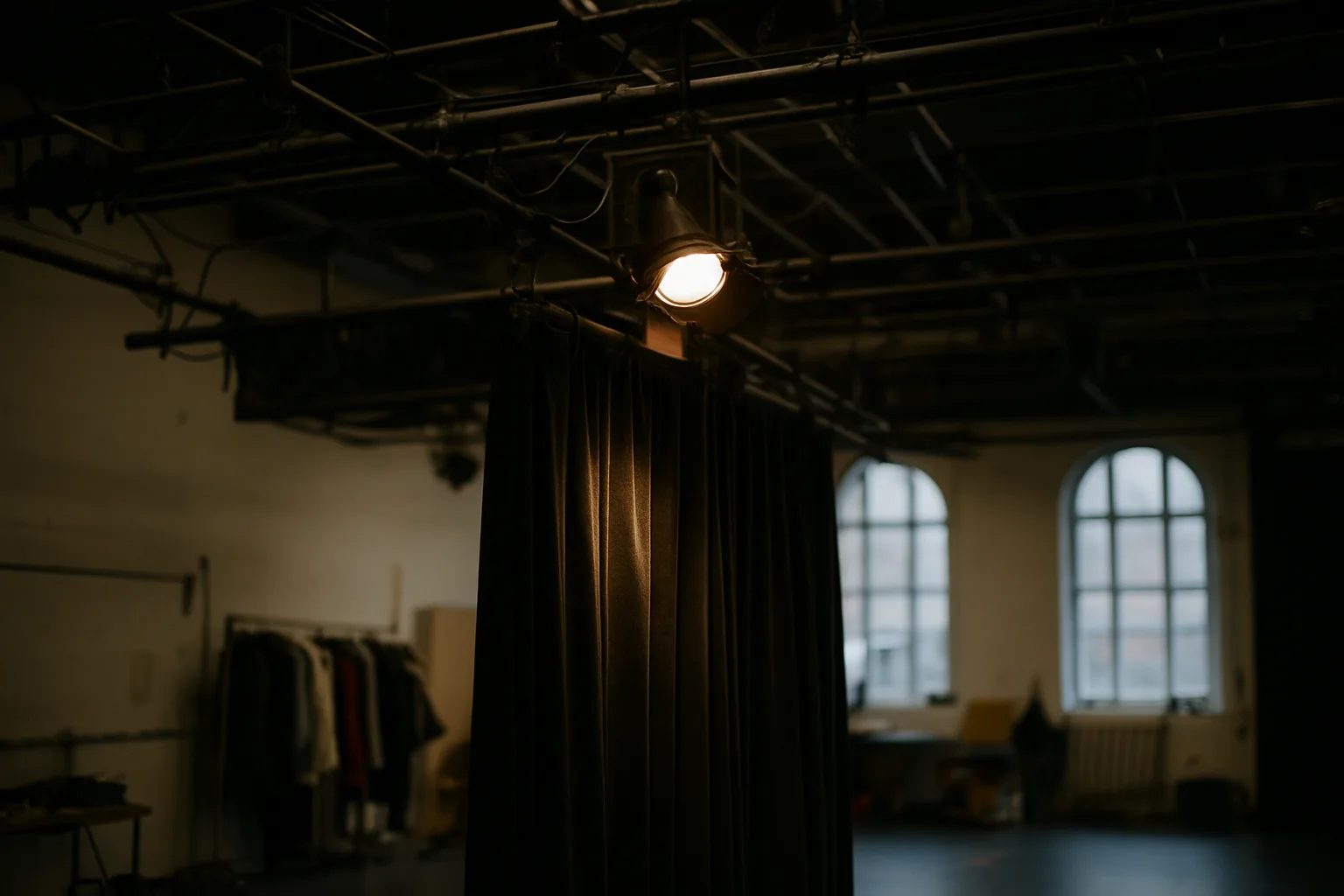 Morning class in the rehearsal room